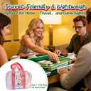 Mahjong Tile Bag for American Mahjong Set  Waterproof Clear PVC Mahjong Accessories Case, Fits Standard Tiles (13.859.43 in)  Portable Travel Storage Organizer for Mahjong Tiles & Game Pieces
