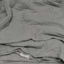 Love's cabin 100% Cotton Muslin Blanket, 6 Layer Lightweight Breathable Gauze Throw Blanket 50 x 60 Inches, Soft All Season Blanket for Couch, Bed, Sofa, Light Grey