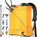 Battery Powered Backpack Sprayer for Dewalt 20v Max Battery, 5.3 Gallon, 100 PSI Electric Weed Sprayer, Yard Graden Sprayer with Telescopic Wand, 7 Nozzles, Backpack Sprayer 20v (Battery Not Included)