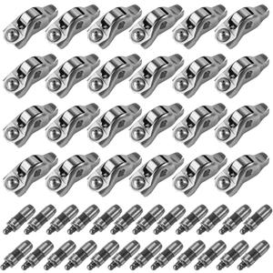 48PCS Engine Rocker Arm Lifters Set, Compatible with 2005-2010 Explorer Mustang F-250 F-350 F-450 4.6L, 2005-2014 Expedition Lincoln Navigator 5.4L, Replaces Part 3L3Z-6564-BA 3L3Z6564BA 5L1Z6500A