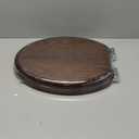 Angel Shield Elongated Wood Toilet Seat with Quiet Close,Easy Clean,Quick-Release Hinges(Elongated,Dark Walnut) (Elongated-18.5")