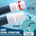 Pool Vacuum Hose - 1-1/2" x 36' Swimming Pool Hose