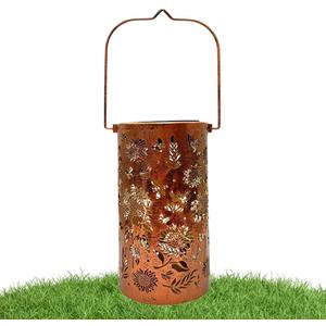 Outdoor Solar Lanterns - Waterproof Metal LED Light,Solar Lights Outdoor | for Garden, Patio, Yard, Porch, Wall, Table, Lawn, Home, Pathway, Walkway Use Powered