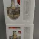 Modern Black Wall Sconce,25in Grand Rectangular Ribbed Glass Wall Sconces,Indoor Hardwired Wall Sconces for Large Spaces,for Living Room,Hallway,Stairway Sconces Wall Lighting,Included E12 Bulbs