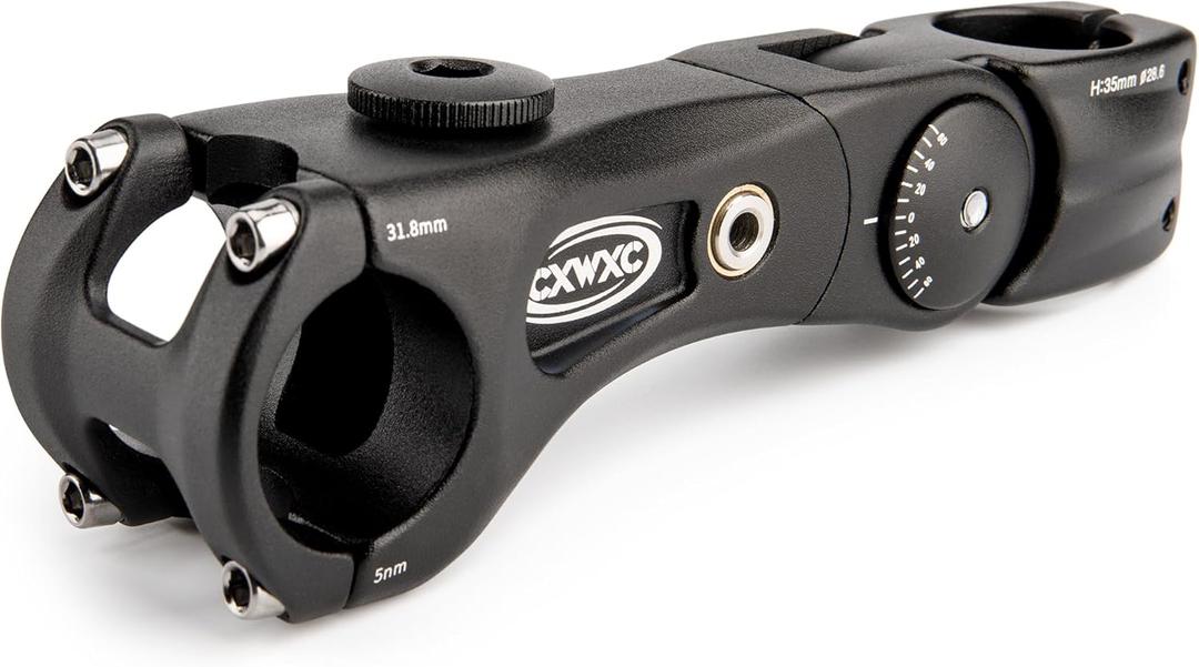 CXWXC Suspension Bike Stem - 100/135mm Bike Stem Riser for Handlebar - ShockStop Bike Handlebar Riser Extender for Mountain Gravel Road City Bicycle (31.8 x 135mm)