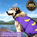 Fragralley Dog Life Jacket Shark, Dog Life Vest Adjustable Ripstop, Dog Swimming Safety Vest with Superior Buoyancy & Rescue Handle for \Dogs, Swim, Pool, Beach, Boating, L