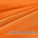 Room Darkening Curtains Thermal Insulated Drapes Solid Window Treatment Set Grommet Top Light Blocking Blackout Curtain for Living Room Bedroom (W52 x L120 Inch, Orange Tiger)