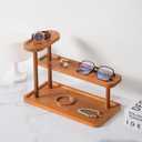 Bathroom Countertop Organizer Vanity Storage Shelf for Perfume, Skincare, Cosmetics, Spices, Handmade Items, Office Supplies (Brown)