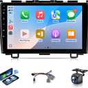 Car Stereo for Honda CRV 2007 to 2011, Wireless CarPlay Android Auto 9 inch IPS Touchscreen for CRV, Radio Head Unit GPS Navi 5G WiFi Bluetooth FM RDS DSP SWC Backup Camera MIC