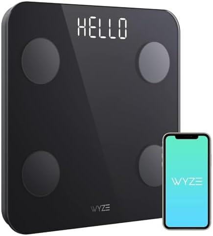 Wyze Smart Scale for Body Weight and Fat, Digital Bathroom Scale, Weighing Machine for People's Muscle BMI, Bluetooth Electronic Body Composition Monitor, 400lb