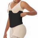 Post Surgery 360 Lipo Foam Wrap Around | Tummy Tuck Binder | Soft & Breathable Material, Liposuction Wrap | BBL Supplies | Black (Small)
