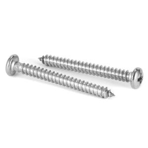 #7 x 1-1/4" Wood Screw 100Pcs 18-8 (304) Stainless Steel Pan Head Fast Self Tapping Drywall Screws by SG TZH