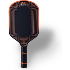 Spin Lite Pickleball Paddle, Carbon Fiber Face, 16mm Polypropylene Honeycomb Core, Lightweight Design, Optimized for Spin & Control, High-Performance Paddle for Beginner & Intermediate Players