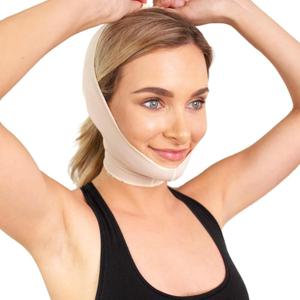 ContourMD Post Facial Surgery Chin Strap Compression Garment - Neck & Chin Liposuction Wrap, Perfect for Neck Lift Post Surgical Chin Strap with Premium Support for Post-Op Care  Style 9B  Small