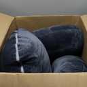 ALLOPERA Pregnancy Pillow, Full Body 57 Inch Maternity Pillow with Removable Washable Cover - Sleep Support for Legs, Back, Neck, Shoulder, HIPS, Belly for Pregnent Women, Black Grey Velvet Cover