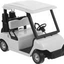 IMIKEYA Golf Cart: Die Cast Metal Model Golf Cart Mini 1:20 Scale Golfcart Diecast Model Golf Cart Vehicle Pullback Action Golf (White)