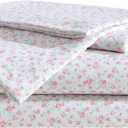 Betsey Johnson - Twin Bed Sheets, Fade & Wrinkle Resistant Bedding Set with Matching Sham(s), Soft & Lightweight Bedding Essentials (Whimsical Floral Green, Twin)