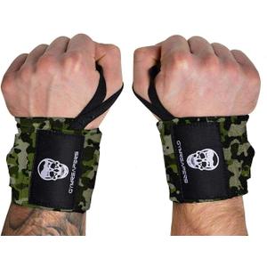 Gymreapers Weightlifting Wrist Wraps (IPF Approved) Professional Quality Wrist Support with Heavy Duty Thumb Loop - Best Wrap for Powerlifting Competition, Strength Training, Bodybuilding,  Size 18"