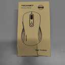 TECKNET Bluetooth Mouse, [ USB + BT1 + BT2 ] Wireless Mouse for Laptop, Silent Click, Ergonomic Design, 4800 DPI Computer Mice Wireless, Dual Mode for Laptop, Computer, iPad, MacBook