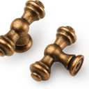 Asidrama 10 Pack Antique Brass Kitchen Cabinet Knobs Dresser Knobs Drawer Knobs Cabinet Hardware Zinc Knobs for Dresser Drawers 3768 AD0018 (Single Hole Knob)