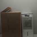 7L Evaporative Air Cooler with Remote Control, 1.84 Gal Portable Swamp Cooler for Bedroom Office, 3-IN-1Portable Air Conditioners, Auto Swing Louvers, Portable Carry Handle, 120V 65W, White