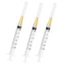 100pcs 3ml/cc 25G 5/8 inch（16mm）for Industrial Scientific Accessories, Refilling Liquid, Individually Wrapped