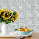 RoomMates TIL4623FLT StickTiles White Tin Peel and Stick Tile Backsplash, 10.5 inch x 10.5 inch, 4 Count (Pack of 1)