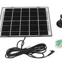 AsFrost 6V Waterproof Solar Panel 7W for Chicken Coop Door with New Cold-Proof Material Practical & Reliable Solar Panel Battery Charger with Type-C Port & 9.8 Feet Cord