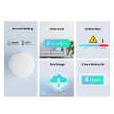 SONOFF SNZB-02P Zigbee Indoor Temperature Humidity Sensor, Thermometer Hygrometer with Alert, Works with Alexa & Google Home for Remote Monitoring and Home Automation, ZigBee 3.0 Hub Required, 2-Pack