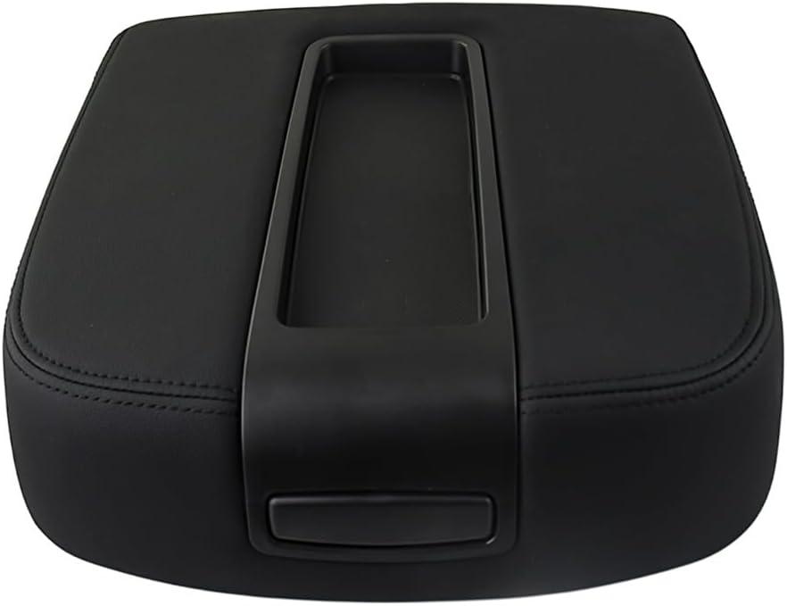 ILONPA Black Center Console Armrest Lid Box Cover Fits for 20072014 Chevy Silverado Avalanche Tahoe Suburban, GMC Sierra Yukon XL Replace for 15217111 15941534 19328718, Durable and Easy Installation