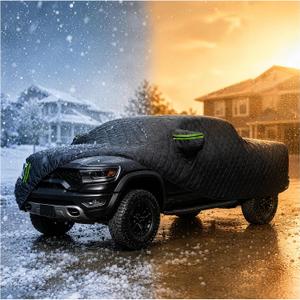 Hail Protector Car Cover for Truck Length Up to 252" Anti Hail Car Cover Thickened with Cotton Liner, All Weather Scratch-Resistant,Universal