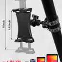 KEMIMOTO UTV Phone Mount ATV Holder, Fit 4.7"-13" Phone & Tablet, 360 Adjustable Heavy Duty, Compatible with Can-Am Maverick X3 Outlander Polaris RZR Sportsman Kawasaki Talon Viking