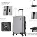 DUKAP DISCOVERY 20-Inch Carry-On Hardside Spinner Luggage Lightweight Bag