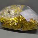 LEBENGURU Metallic Gold Spandex Chair Sashes, 30pcs Premium Stretch Bows With Buckle Slider, Universal Elastic Bands for Wedding Party Banquet Decoration