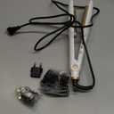 Hair Crimper Waver Curling Iron, 1/2 Inch Beach Waves Curling Wands, Ceramic 2 Barrels Deep Waver, Dual Voltage Hair Culer Tools with EU/UK Plug Adapter,12 Temps, 30S Heat up, Auto-Off (White Gold)