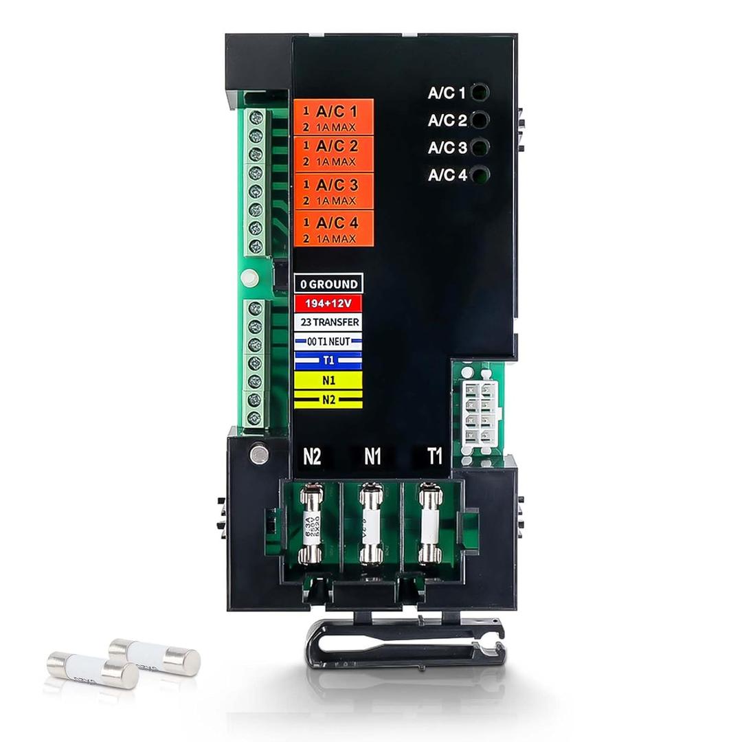 A0004499959 Smart AC Module Load Shed Module (SACM) w/Fuse Fit for Generac Generator Automatic Transfer Switch 100 200 Amp, ATS Control Module, Shedding Loads During Overload Replace# 10000004183
