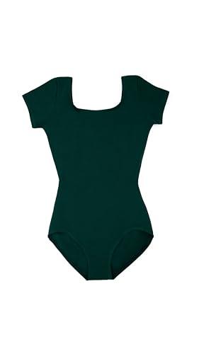 Capezio Girls' Big Classic Short Sleeve Leotard, Hunter S