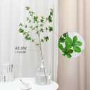 Floweroyal 3pcs Artificial Greenery Stems 43.3" Faux Branches for Vase Filler Fake Green Plants for Home Office Party Wedding Decoration
