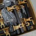 18 Pack 3 inch Black & Gold Cabinet Handles Square Zinc-Alloy Pulls for Kitchen Dresser Closet and Bathroom Cabinets Hardware