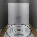 LED 20 Smart Linen Fabric Drum Dimmable Ceiling Fan with Light and Remote,Low Profile Round Lamp Lighting,Small Circle Semi Flush Mount Fandelier Fixture for Indoor Bedroom Dining Kitchen