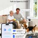 Veise VE027-K Built-in WiFi Smart Lock with 2 Knob, Fingerprint Keyless Entry Door Lock Handle Set for Front Door, App Remote Control, Electronic Digital Keypad Deadbolt, IP65 Waterproof, Matte Black