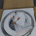 Rpzloila Crystal Ceiling Light Fixture, Modern Semi Flush Mount Ceiling Light,Crystal Chandelier for Kitchen Bedroom Bathroom Entryway Nickel Finish (Bulb not Included) (Silver)