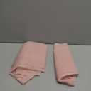 OVZME Blush Pink Sheer Curtains 63 Inches Long 2 Panels - Soft Light Filtering Window Sheer Panels for Living Room/Bedroom, Top Dual Rod Pocket, 1 Pair, Each 42Wx63L Inches