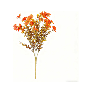 10 Bundles Artificial Flowers for Outdoors,UV Resistant Fake Mums for Front Porch Decor