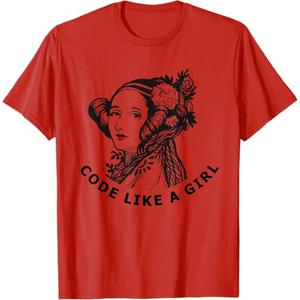 GILDAN, code Like A Girl T-Shirt, Size XL