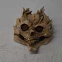 Full Head Skull Mask, Skeleton Mask forMen & Women - Deluxe Latex Helmet Cosplay Party Props (White)