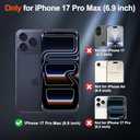 SUPFINE Magnetic for iPhone 17 Pro Max Case (Compatible with MagSafe)(Military Grade Drop Protection) Translucent Matte Shockproof with Anti-Fingerprint Phone Cover, Black