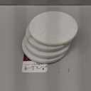 Gusto Nostro White Marble Coasters Set of 4 - Luxury Natural Stone Coasters for Drinks - Genuine Marble Kitchen Accessories, Round Artisanal Stone Coaster for Kitchen Counter, Coffee Table, Home Decor