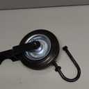 Dawod Gate Wheel for Metal Swing Gate with 1-5/8" Thru 2-1/8" Gate Frames, Gate Support Wheel for Chain Link Fence, Prevent Gate from Dragging, Black(1 Pack)