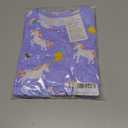 Toddler Girls Cotton Embroidery Applique Short Sleeve Dresses 2-7Y (#Lavender Unicorn)